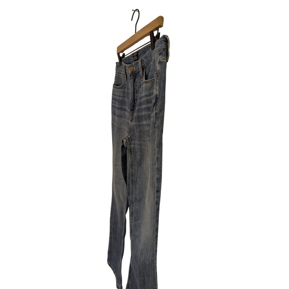 J. Crew Mid Rise Flare Crop Jeans Stretch Denim Dark Wash‎ 28 - Picture 4 of 8